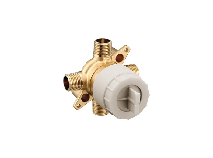 Moen M-Core 4 Port Pressure Balanced 1/2 inch CC and IPS Tub and Shower Valve (No Stops)