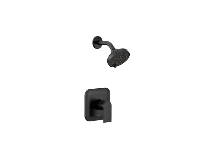 Genta LX M-CORE Shower Trim Only, Matte Black