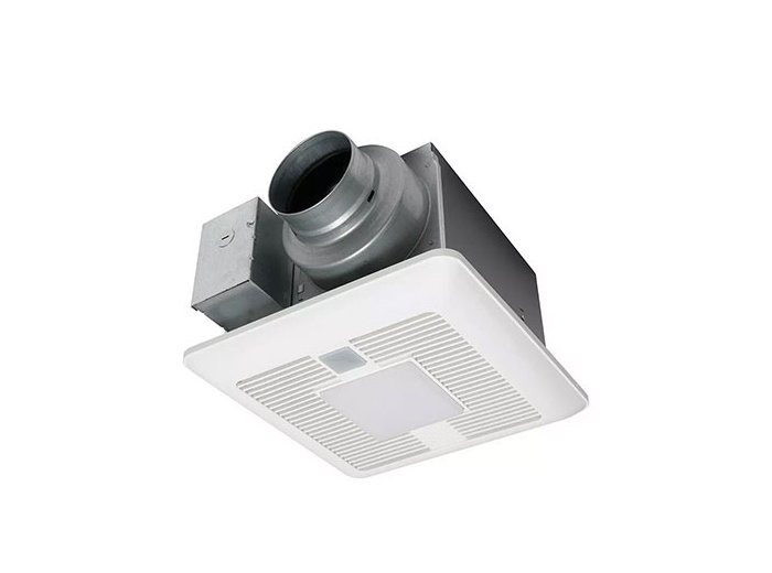 WhisperCeiling DC Ventilation Fan/Light, 50-80-110 CFM with Humidistat Sensor