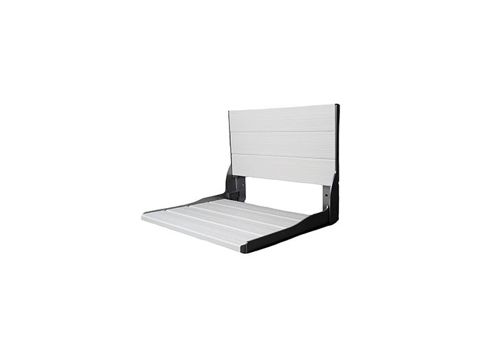Liquid Accents Composite Seat, Silver Frame with White Seating