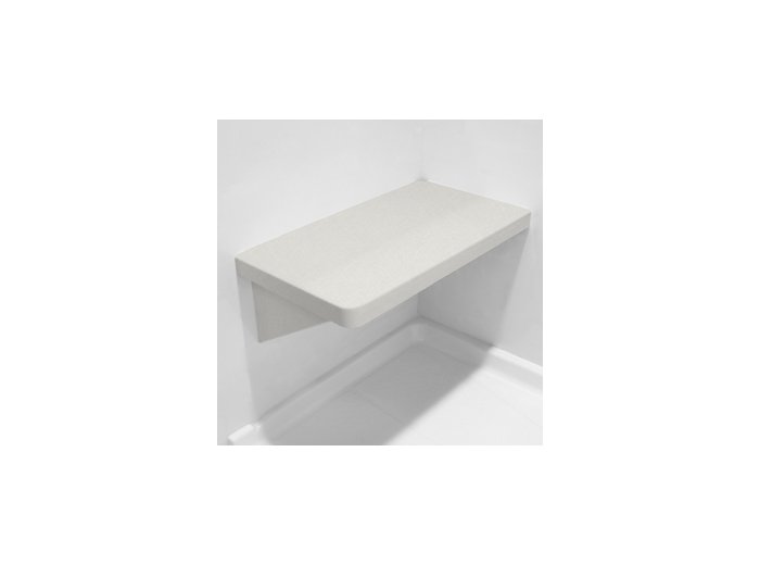 Linen LH Bench Shower Seat, Bracket & Supertach