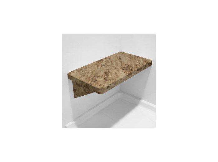 Madeira Granite Lh Bench Shower Seat, Bracket & Supertach