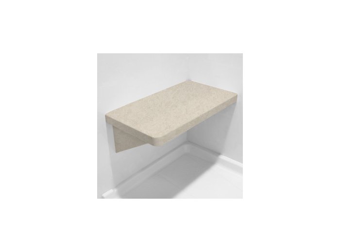 Roman Stone LH Bench Shower Seat, Bracket & Supertach
