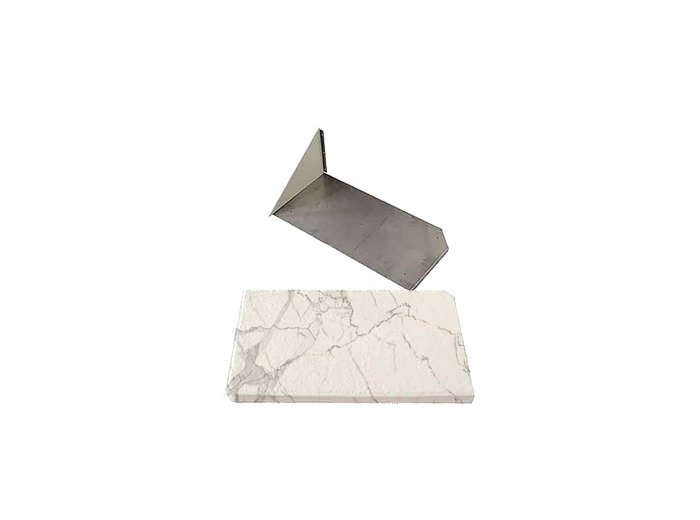 Santorini White RH Bench Shower Seat, Bracket & Supertach