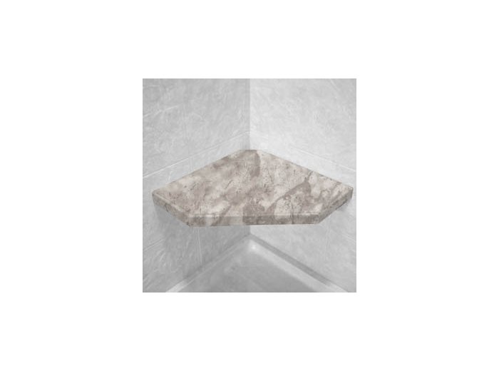Arctic Ice Corner Hexagon Shower Seat, Bracket & Supertach