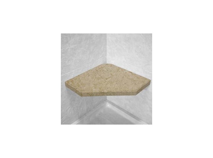 Brecchia Corner Hexagon Shower Seat, Bracket & Supertach