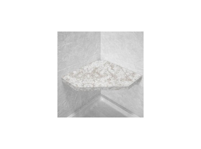 Glacier Ice Corner Hexagon Shower Seat, Bracket & Supertach