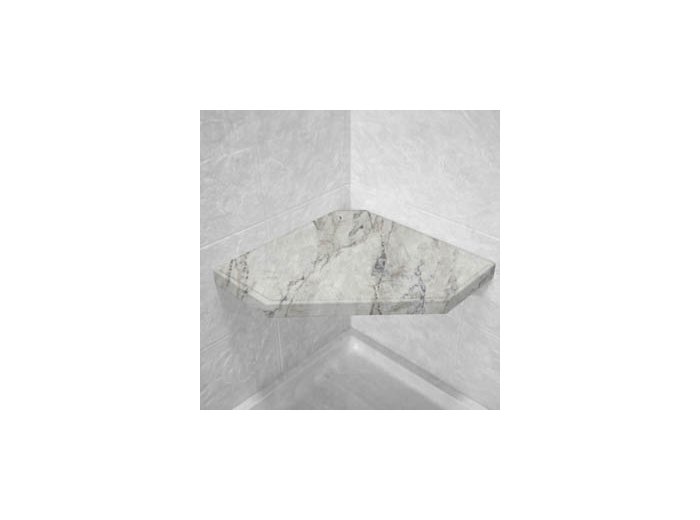 Lightning Corner Hexagon Shower Seat, Bracket & Supertach
