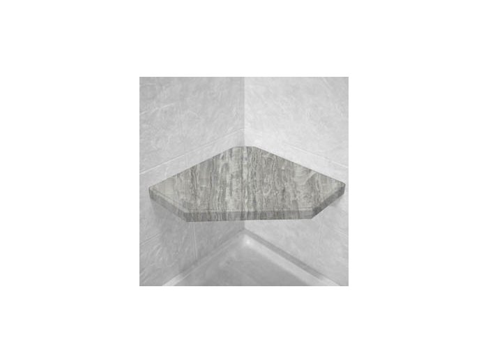 Quartz Corner Hexagon Shower Seat, Bracket & Supertach