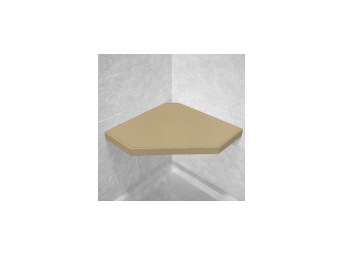 Sandbar Corner Hexagon Shower Seat, Bracket & Supertach
