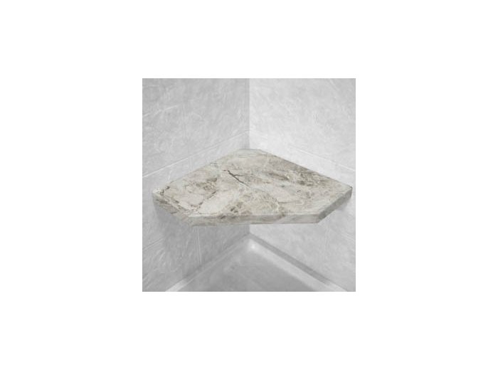 Versailles Corner Hexagon Shower Seat, Bracket & Supertach