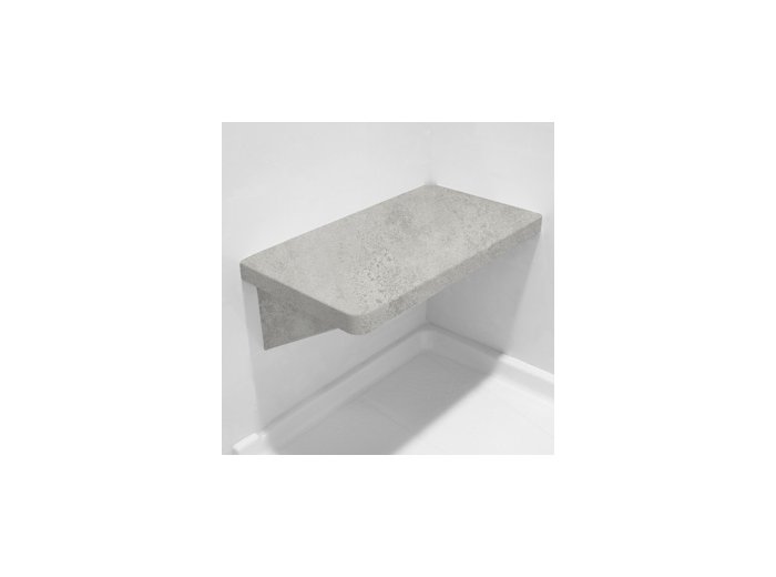 Classic Concrete LH Bench Shower Seat, Bracket & Supertach