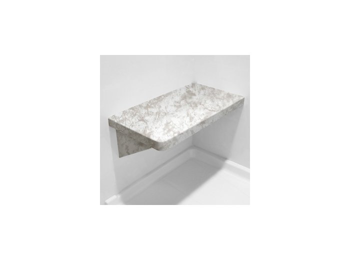 Glacier Ice LH Bench Shower Seat, Bracket & Supertach