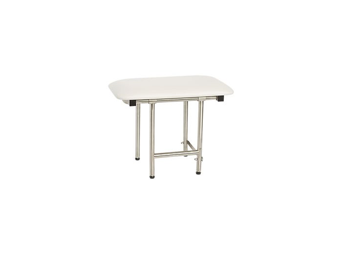 SEACHROME 28X15 BENCH STYLE SEAT W/ SWING DOWN LEG WHITE NAUGAHYDE Weight Capacity  900 lbs