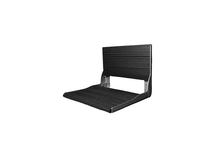 Liquid Accents Composite Seat, Silver Frame with Black Seating