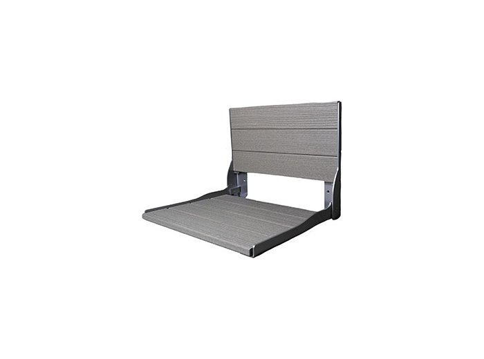 Liquid Accents Composite Seat, Silver Frame with Anchor Gray Seating