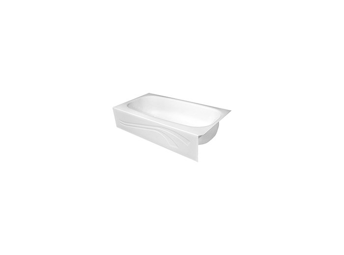 4.5 ft. Wave White Bathtub Liner