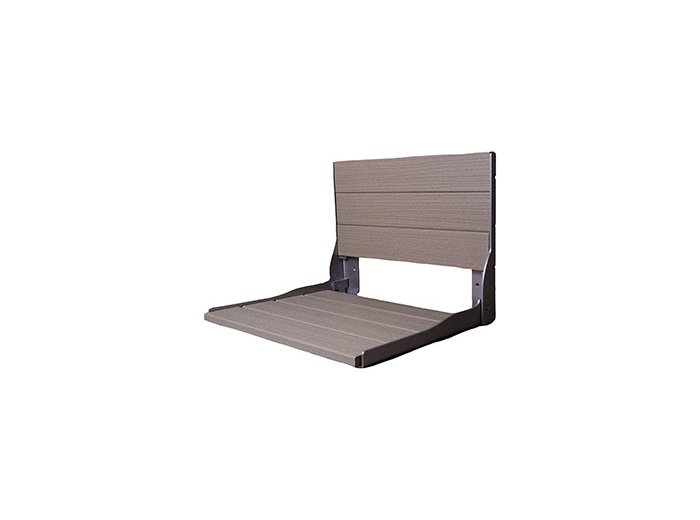 Liquid Accents Composite Seat, Silver Frame with Harborwood Seating