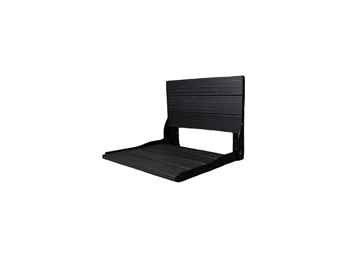 Liquid Accents Composite Seat, Matte Black Frame with Black Seating