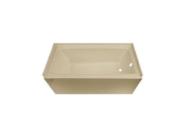 Spray Foam Bathtub Straight Skirt 61.5 x 30.5 x 17, Sandbar, Right Hand
