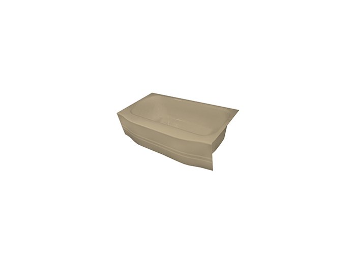 5 ft. Curved Sandbar Bathtub Liner