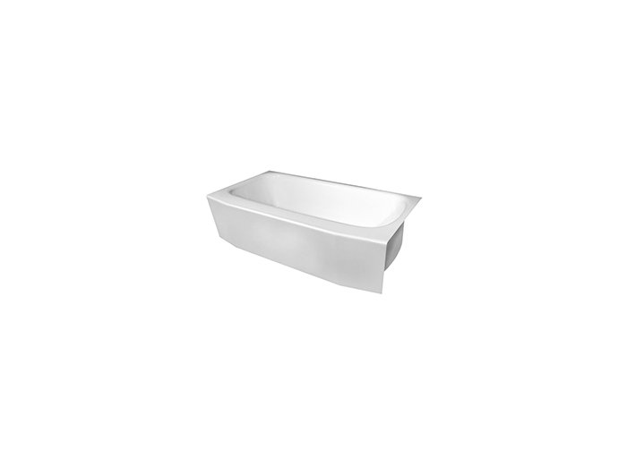 4.5 ft. Winged White Bathtub Liner