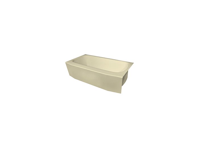 5 ft. Winged Almond Bathtub Liner
