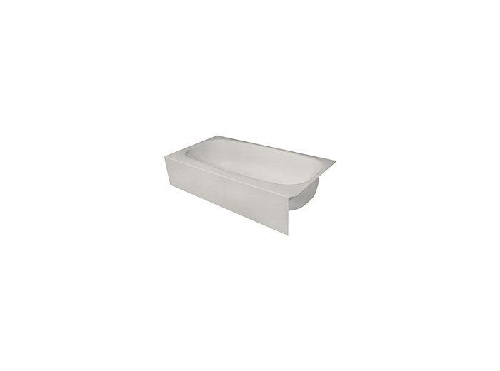5 ft. Straight Gray Bathtub Liner
