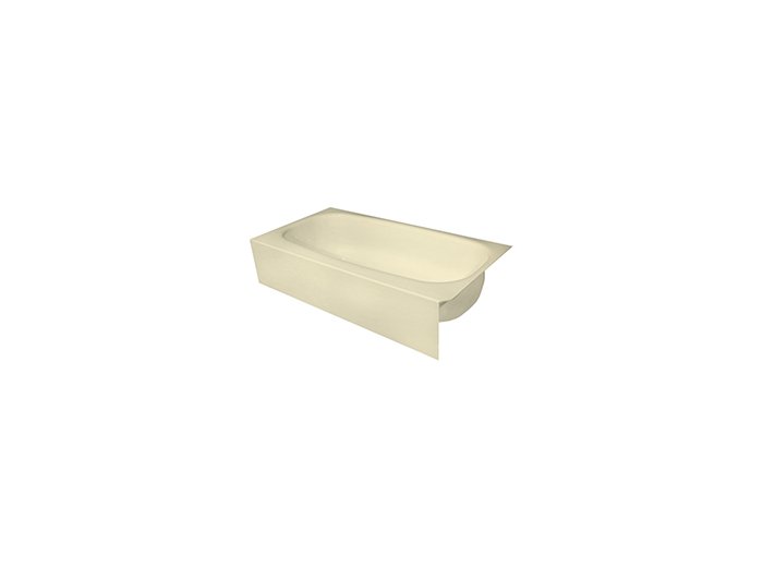 5 ft. Straight Almond Bathtub Liner