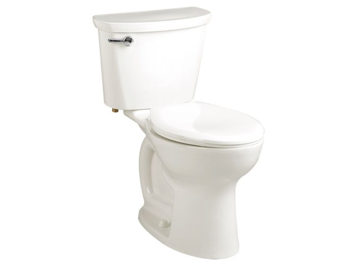 American Standard Cadet Pro Elongated 2-Pc. Toilet, 12 inch Rough, Right Height, White (W/Out Seat)