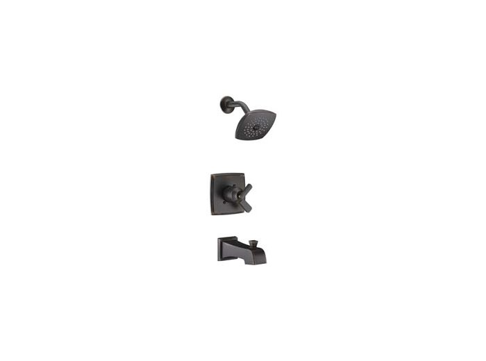 Delta Ashlyn Single Handle Single Function Bathtub & Shower Faucet, Venetian Bronze (Trim Only)