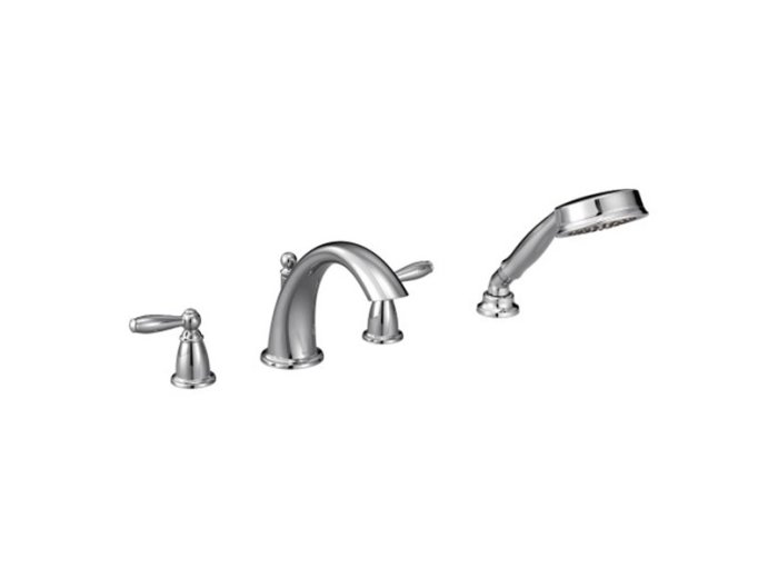 Moen Brantford 924 Two-Handle Walk-In Tub Faucet W/Handheld Shower & 9792 Valve, Chrome