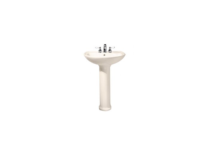American Standard Cadet 24 inch Pedestal Sink 4 inch Centerset, Linen