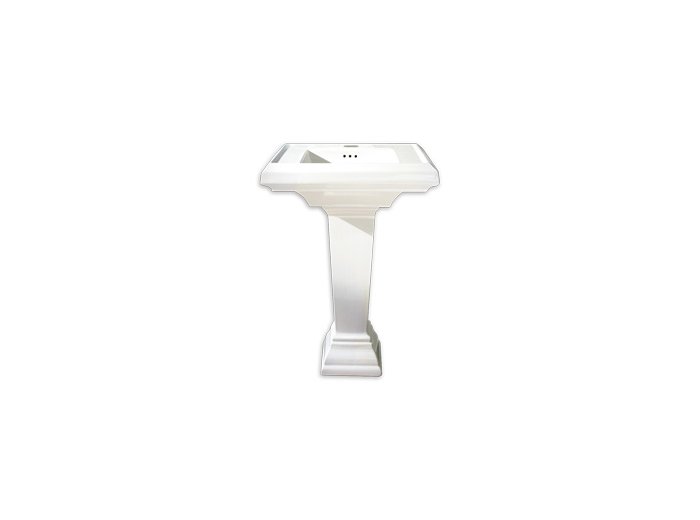 American Standard Town Square 24 inch Pedestal Sink 4 inch Centerset, White