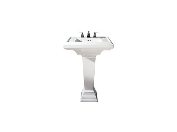 American Standard Town Square 24 inch Pedestal Sink 4 inch Centerset, Linen