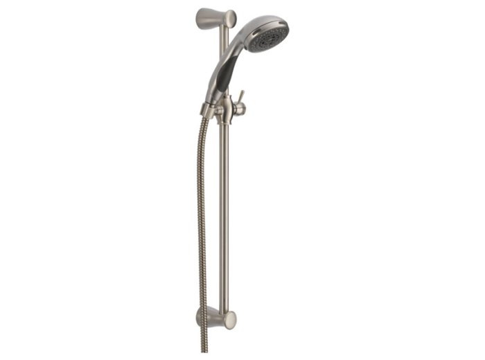 Premium 3-Setting Slide Bar Hand Shower, Brushed Nickel