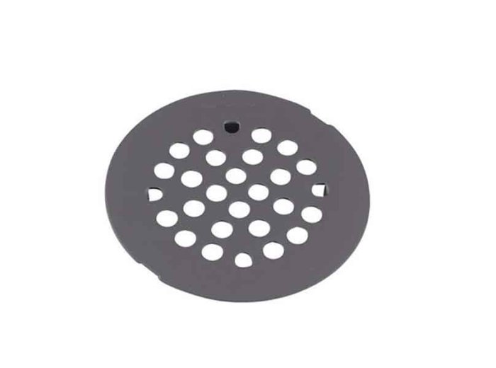4 In Flat Drain Cover Plate Matte Black