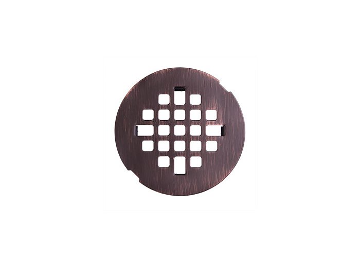 4 inch Flat Drain Cover Plate, Oil Rubbed Bronze