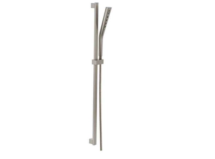 Delta H20Kinetic Hand Held Shower, 1.75 Gpm W/Slide Bar 4S & 82 In. Hose, Stainless Steel