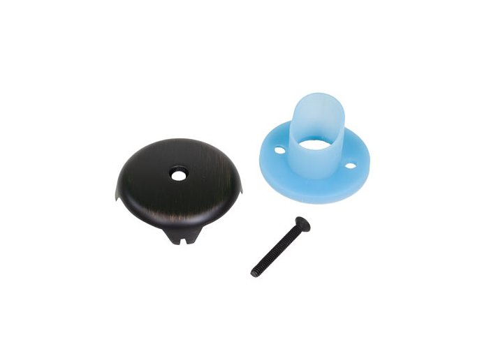 Overflow Gasket with Plate and Drain Plate Screw, Oil Rubbed Bronze