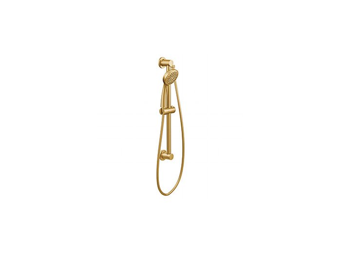 Moen 3868Ep Eco Performance Single Function Handshower, Brushed Gold, 1.75 Gpm, Slide Bar, 59 inch Hose