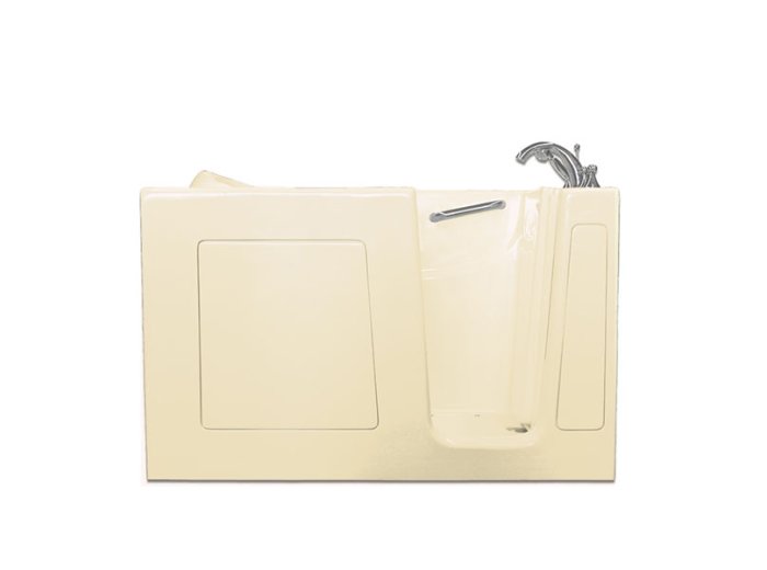 Buckingham Gel Coat Inward Swing Door Hydro Tub (Hydro Spa System Only), 30x60, Right-Hand, Biscuit