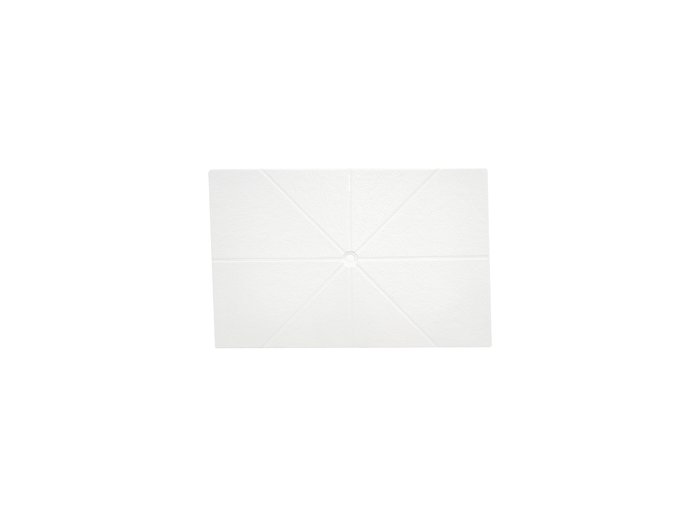 Flat Shower Floor With Drain Channels 60x94, White