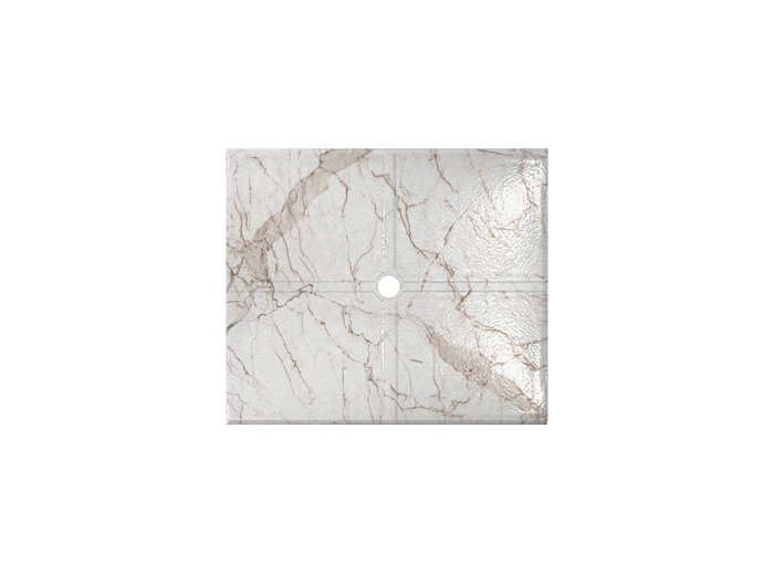 Flat Shower Floor 47X59 W/ Drain Channels, Tuscany