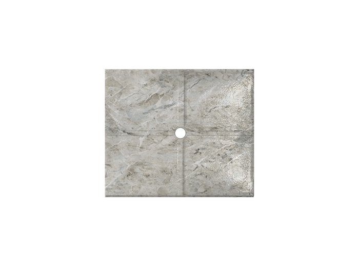 Flat Shower Floor 47X59 W/ Drain Channels, Versailles