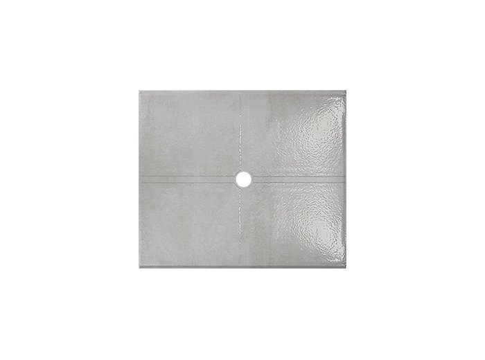 Flat Shower Floor 47x59 w/ Drain Channels, Classic Concrete