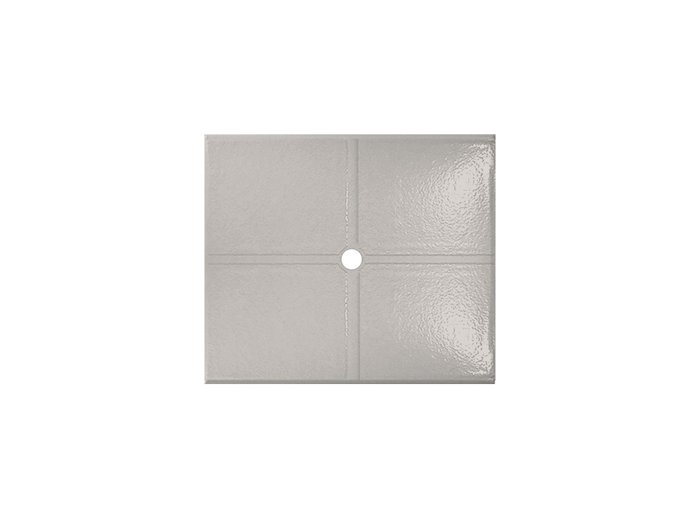 Flat Shower Floor 47x59 w/ Drain Channels, Gray