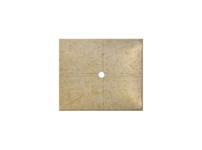 Flat Shower Floor 47x59 w/ Drain Channels, Sierra Sand