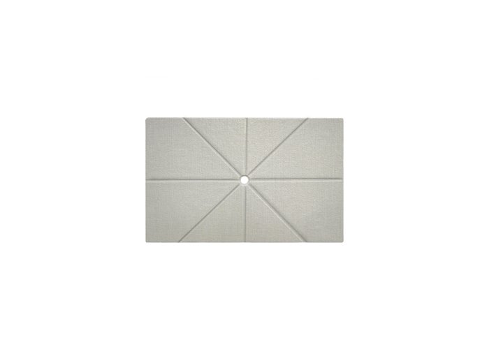 Flat Shower Floor With Drain Channels 60X94, Linen