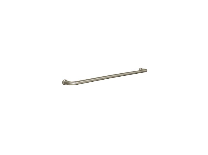 18 inch Recessed Finger Pull Towel Bar, Brushed Nickel